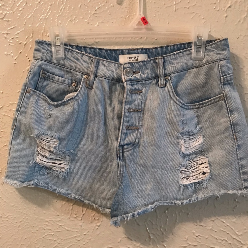 High waisted shorts.